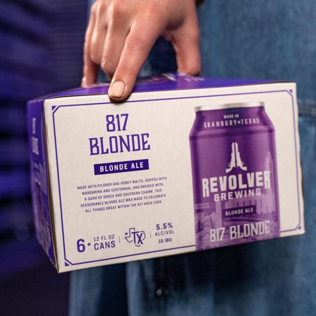 Our Revolver Brewing beer of the week is one that celebrates all things great about our 817 area code.

Made with Pilsner and Honey malts, hopped with Mandarina and Centennial, and brewed with a dash of grace + southern charm, this blonde is what Texas is all about!

Pick yours up in store, or join us at the brewery for a glass of 817 Blonde 🍻