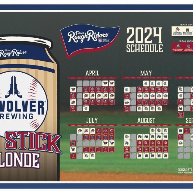 It’s opening day for the  @friscoroughriders! There’s no better way to celebrate than with our special edition Revolver Brewing X Frisco Rough Riders brew. Meet us at the field and let’s raise a glass of Big Stick Blonde to the Rough Riders! ⚾️

Speak softly….and carry a big stick blonde 🤫 Baseball season is here, Texas! Cheers 🍻