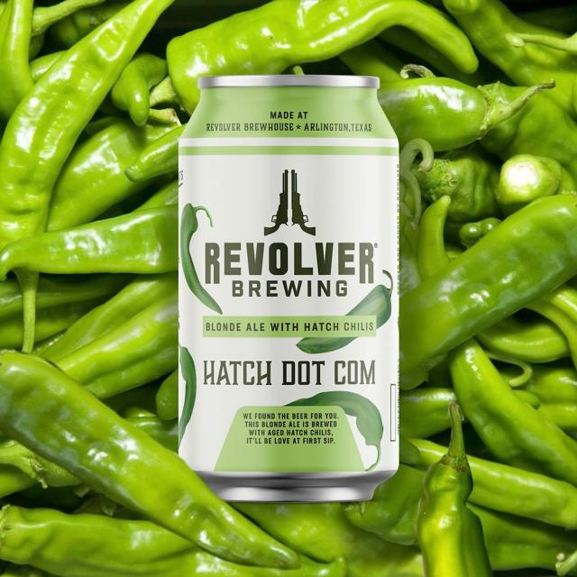 Our beer of the week pick is our seasonal “Hatch Dot Com” 🌶️🍺

Brewed with pale and biscuit malt, along with Saaz hops, and aged to perfection on hatch chilis to give it that extra kick! This blonde ale may just be your perfect match. 

Be on the lookout for this brew in stores near you soon 👀 and visit revolverbrewing.com/where-to-buy to find your closest location!

Meet us at the brewery, and cheers a glass of Hatch Dot Com!